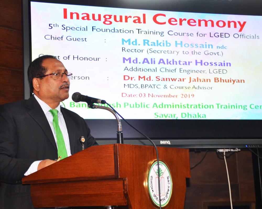 Md. Rakib Hossain, Rector, BPATC