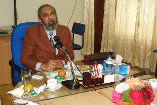 At meeting